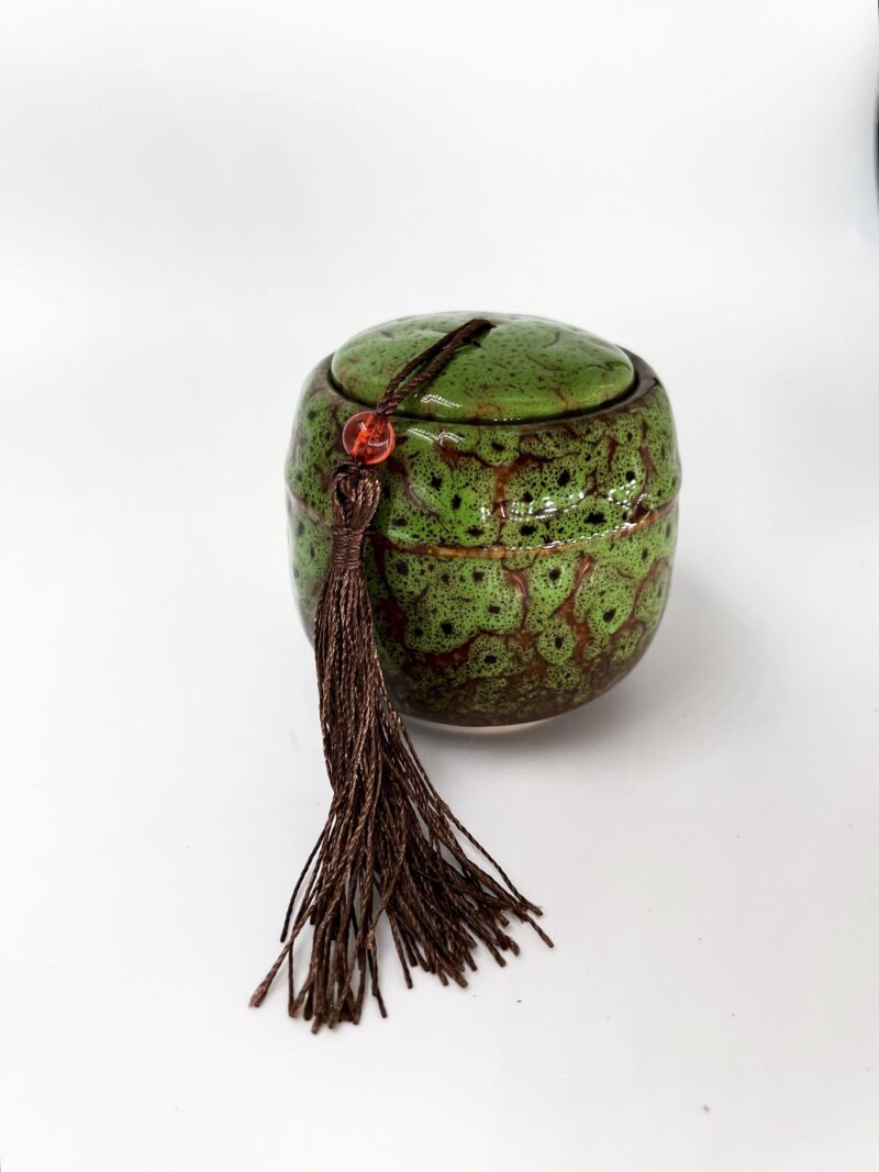 Баночка для хранения чая "Зеленая яшма", 130 мл