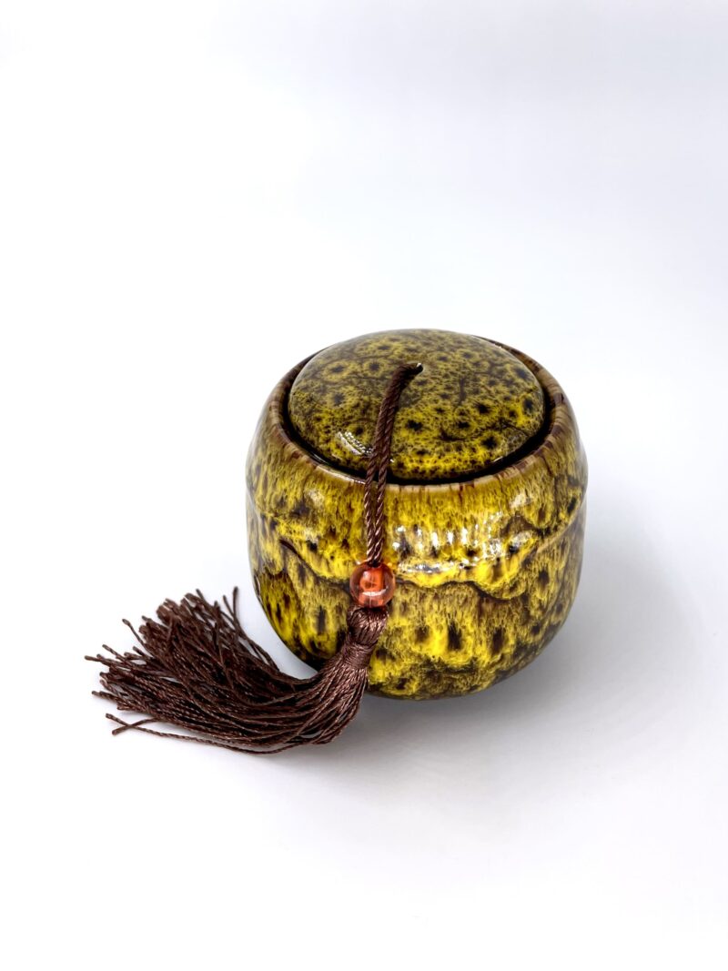 Баночка для хранения чая "Желтая яшма", 130 мл