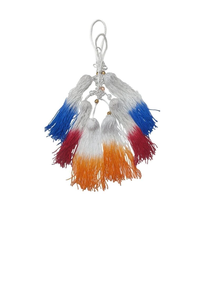 Кисть для меча цзянь двухцветная