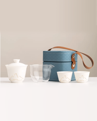 Чайный набор №13 "Горы и реки" , белый