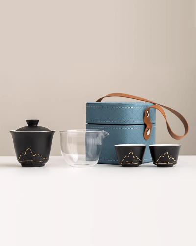 Чайный набор №14 "Горы и реки" , черный